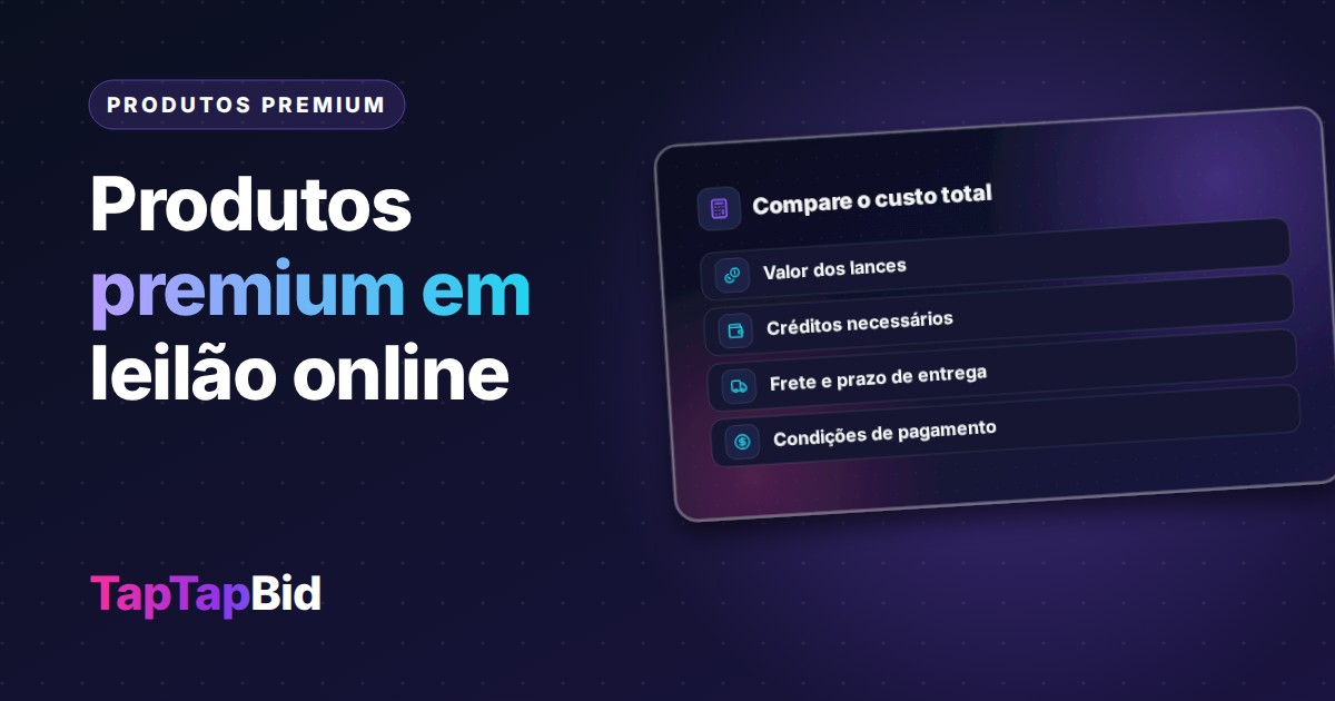 Como Economizar em Produtos Premium com Leilão Online