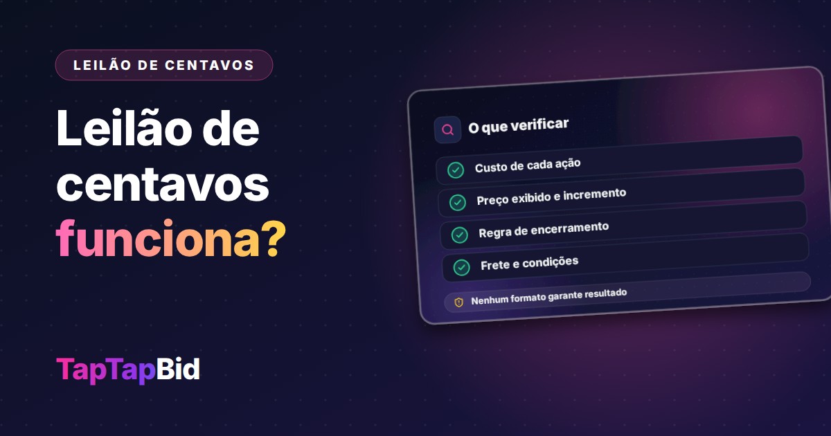 Leilão de Centavos Funciona Mesmo?