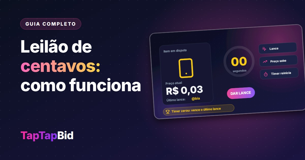 Leilão de Centavos: O Que É, Como Funciona e Como Participar com Consciência (Guia 2026)