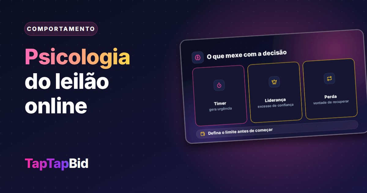 Psicologia do Leilão Online
