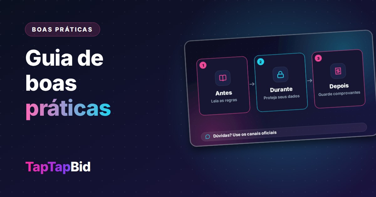 TapTapBid: Guia de Boas Práticas